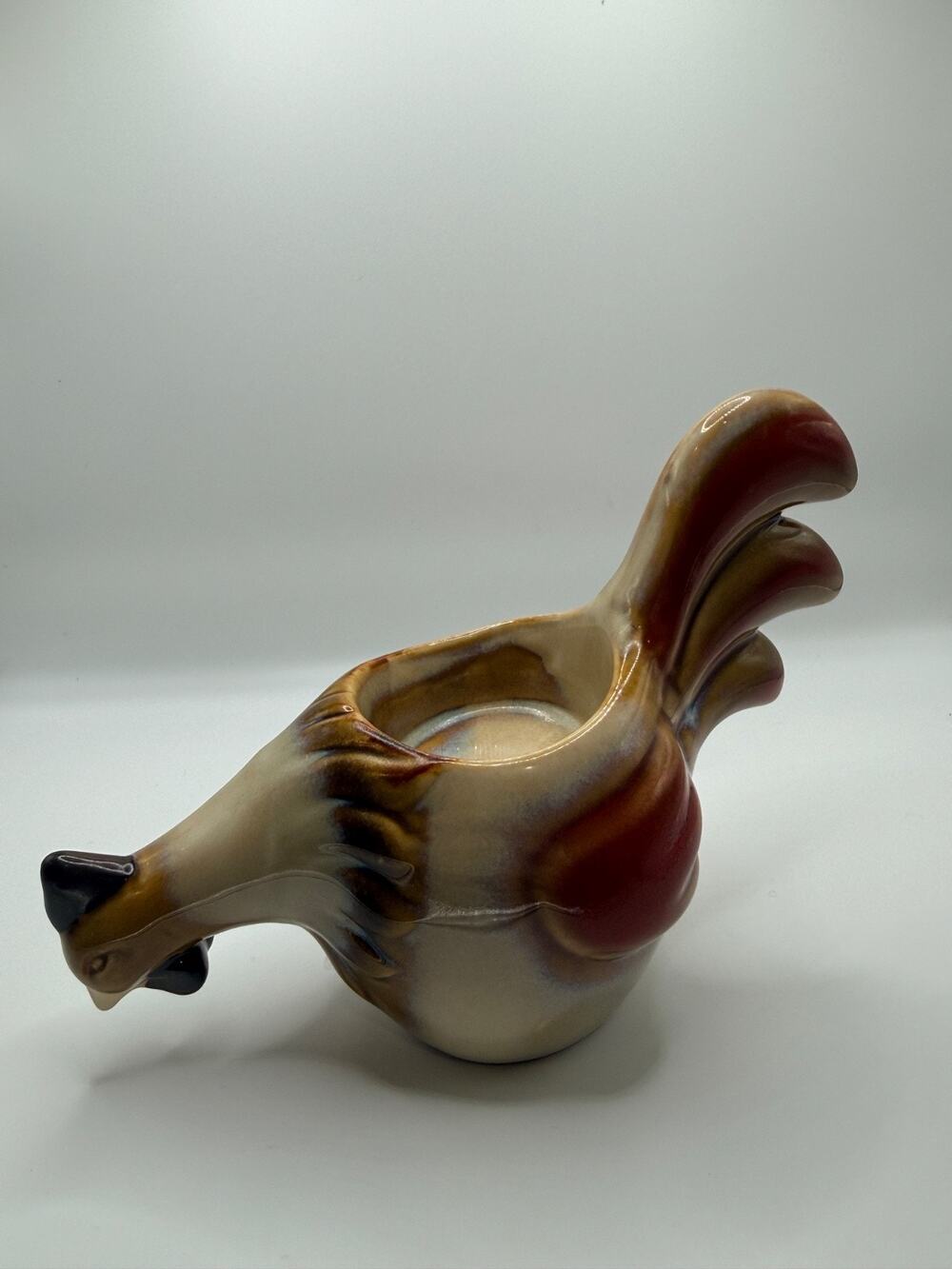 Yankee Candle Rooster Chicken Ceramic Votive Tea Light Holder Farmhouse Decor